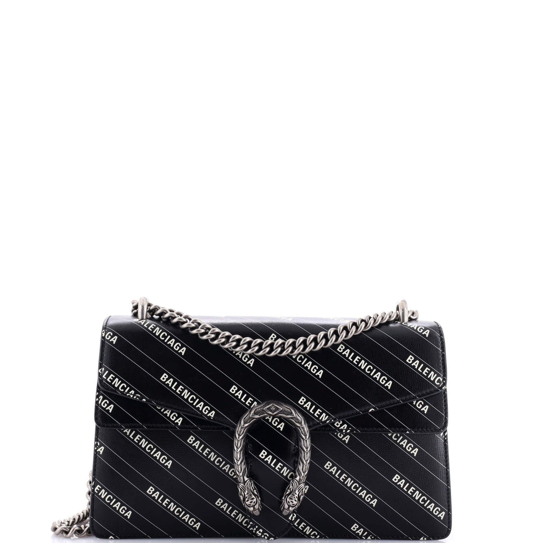 Gucci X Balenciaga The Hacker Project Dionysus Bag Logo Printed Leather Small