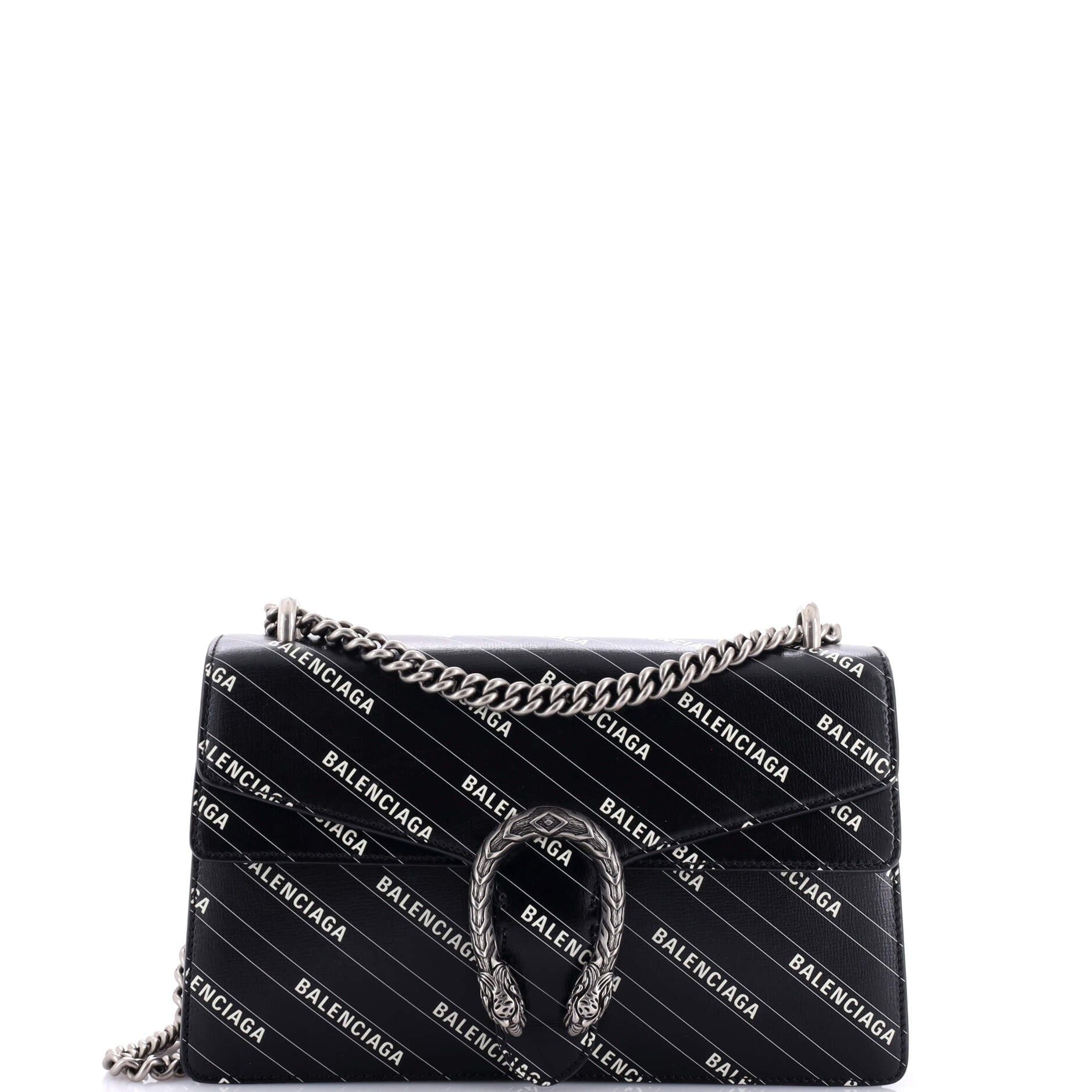 Gucci X Balenciaga The Hacker Project Dionysus Bag Logo Printed Leather Small