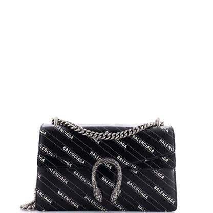 Gucci X Balenciaga The Hacker Project Dionysus Bag Logo Printed Leather Small