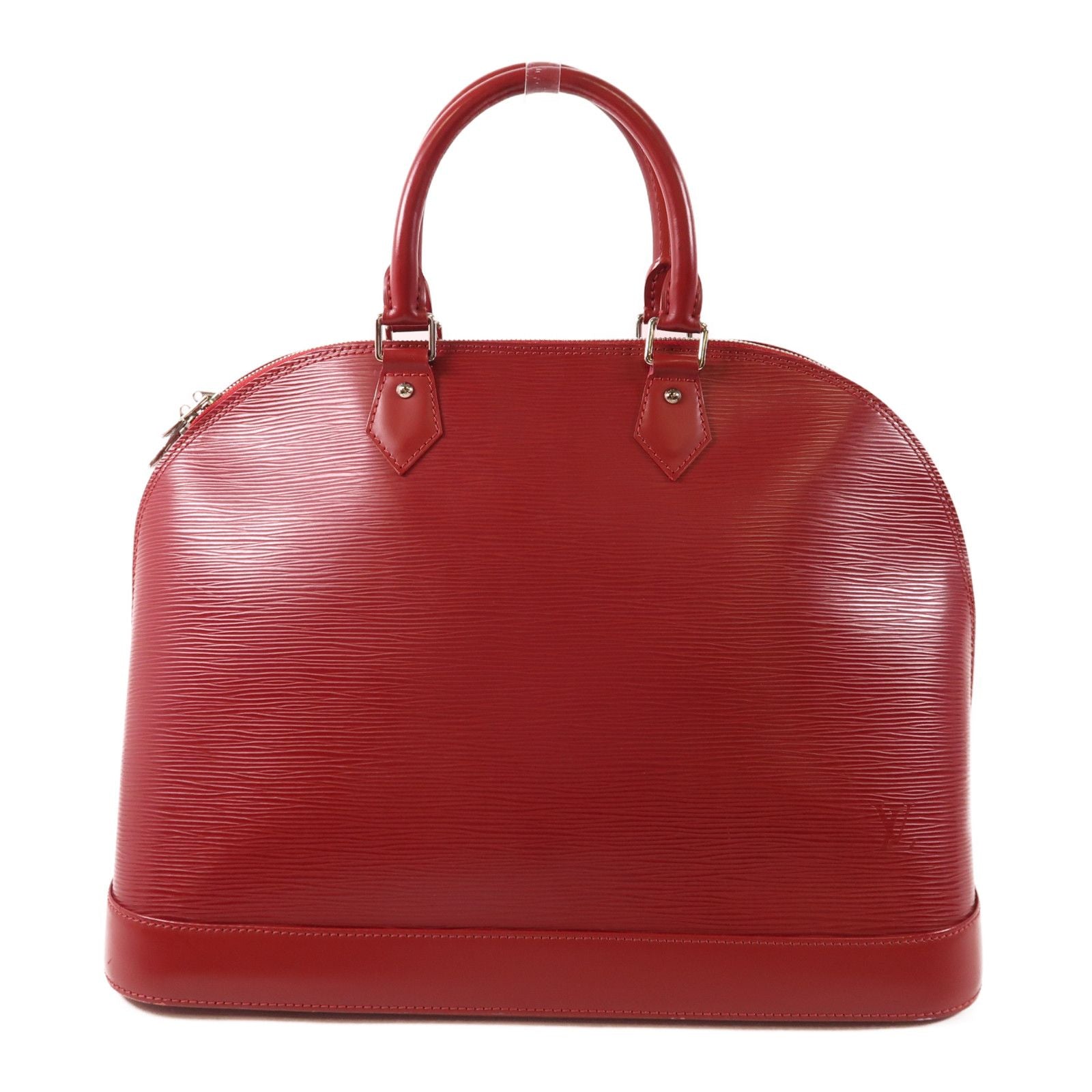 Louis Vuitton Epi Alma Pm Silver-back Handbag Red Handbag M 40490