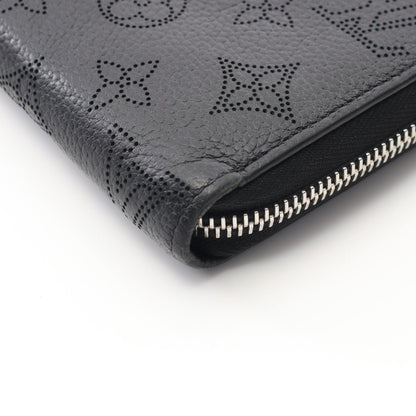 Louis Vuitton Zippy Wallet Black Around Long Wallet M 61867