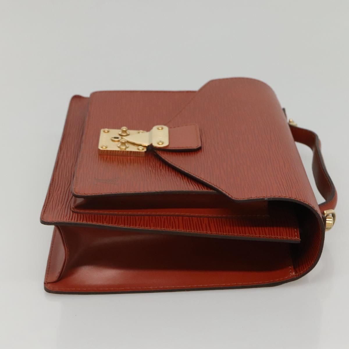 Louis Vuitton Epi Monceau 28 Hand Bag Brown M 52123 Lv Auth
