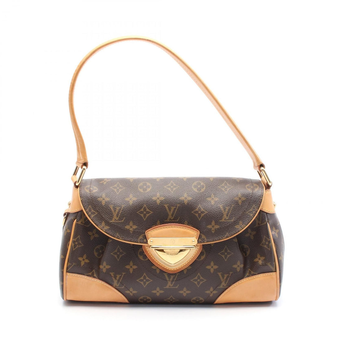Louis Vuitton Beverly Mm Shoulder Bag M 40121 Monogram Leather Brown Lv