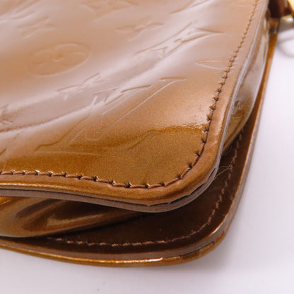 Louis Vuitton Vernis Monogram Venis Lexington Accessory Pouch Gold Handbag M 91010