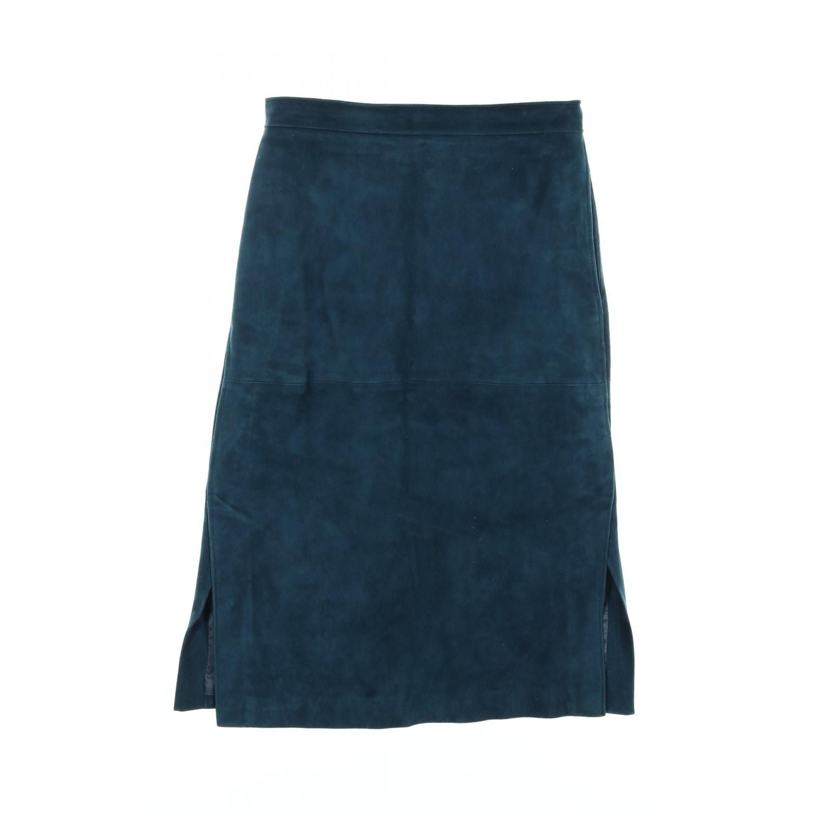 Gucci Skirt 687884 Lamb Suede Green 40