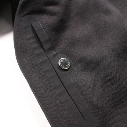 Hermes Serie Button Hoodie Black Cotton