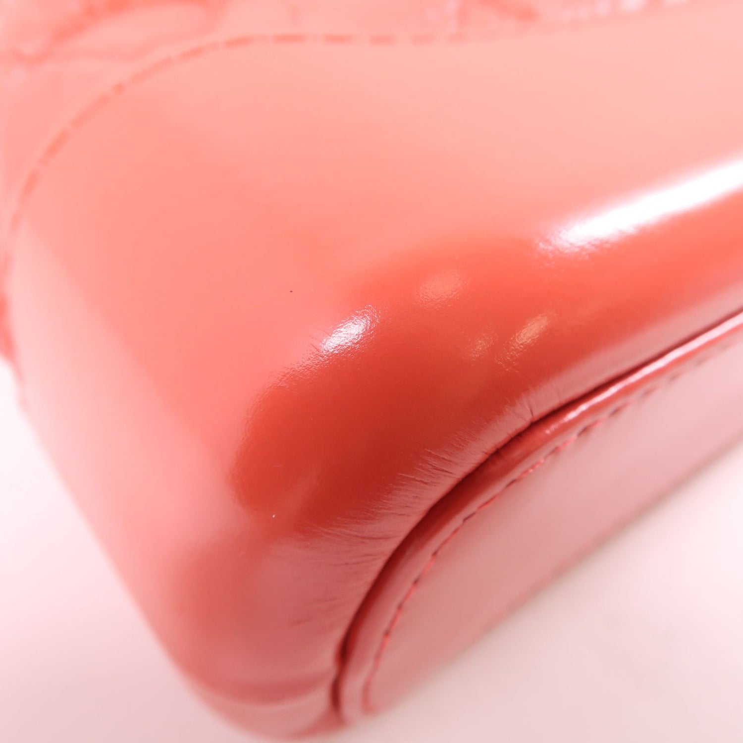 Chanel Goatskin Quilted Small Gabrielle Hobo Orange Pink