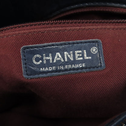 Chanel Blue Cowhide Leather Chain Shoulder Shoulder Back Bag Indigo S