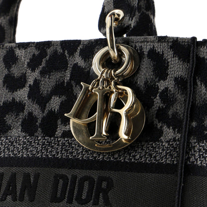 Christian Dior Lady D-Lite Bag Mizza Embroidered Canvas Medium
