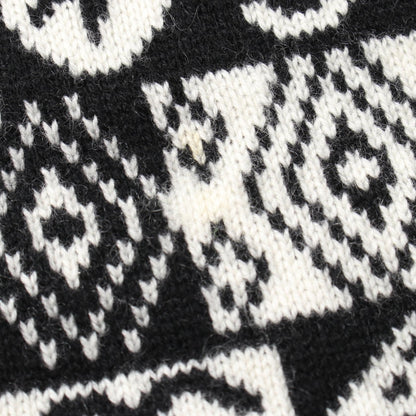 Chanel Coco Neige Skirt P 62261k 47646 Cashmere Black White 36