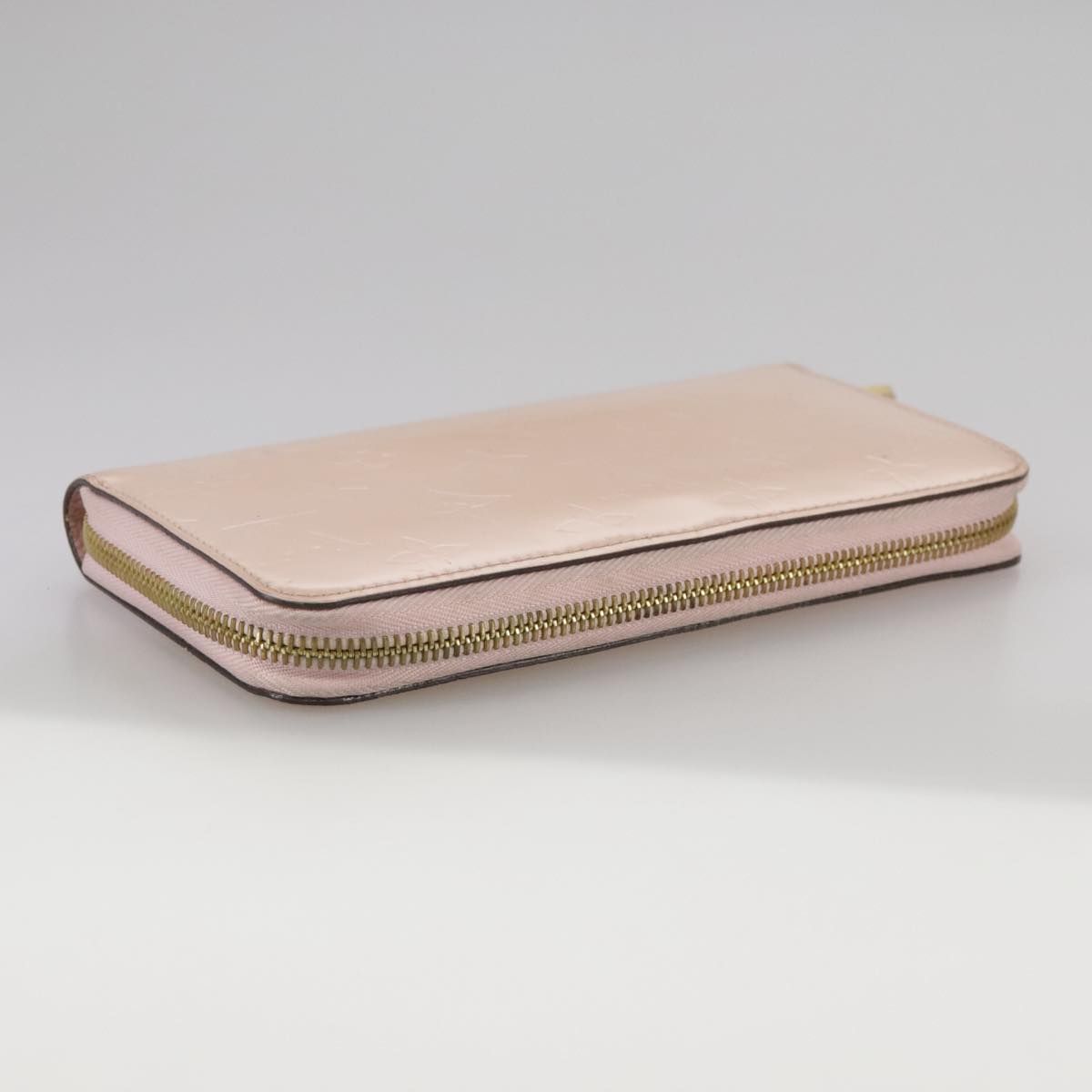 Louis Vuitton Vernis Zippy Wallet Rose Valerine M 93522 Lv Auth