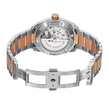 Omega Aqua Terra 18k Rose Gold Steel MOP Dial Ladies Watch 231.25.39.21.55.001