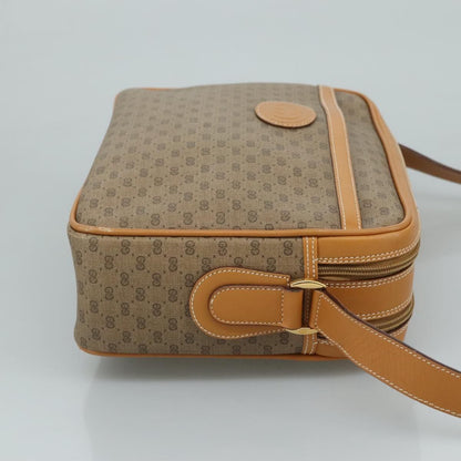 Gucci Micro Gg Supreme Shoulder Bag Pvc Beige Auth