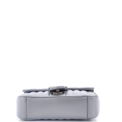 Gucci Calfskin Matelasse Aria Mini GG Marmont Shoulder Bag