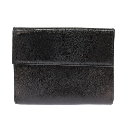 Fendi Wallet Leather Black Auth