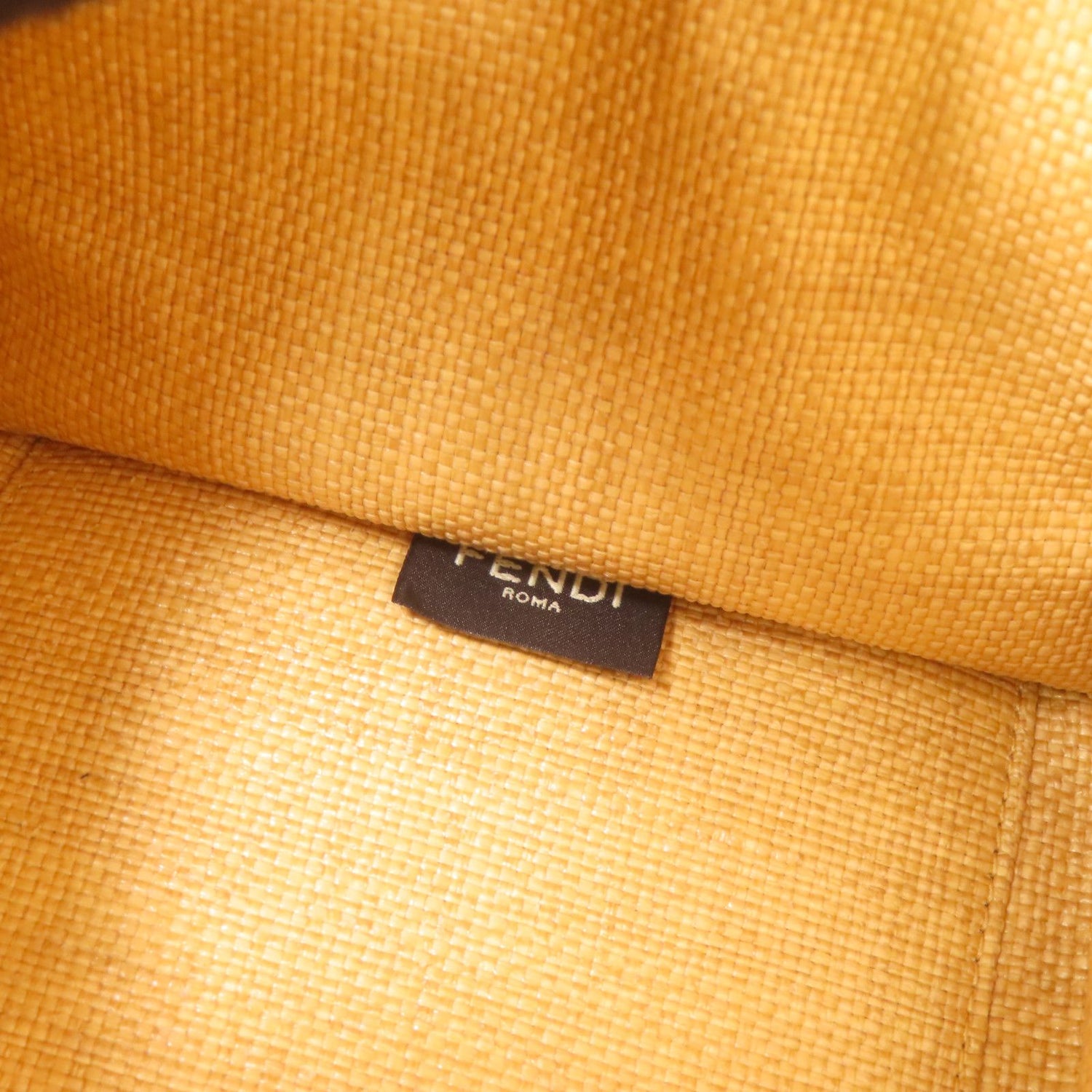 Fendi Woven Straw Sunshine Medium Tote Hand-sewn Shoulder Bag Light Brown 2way Shoulder Bag Beige Other Woven St
