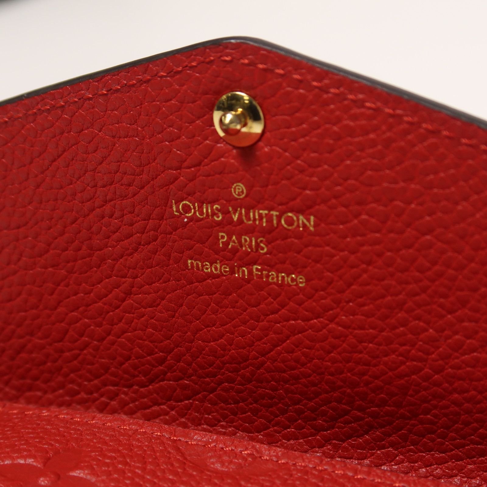 Louis Vuitton Empreinte Card Case Red Card Case M 60634
