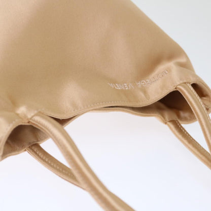 Bottega Veneta Hand Bag Satin Pink Gold Auth