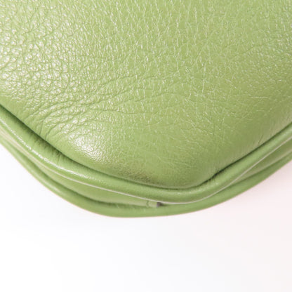 Gucci Leather Blondie Gold Hand-handed Shoulder Bag 2way Shoulder Bag Green Leather 721172