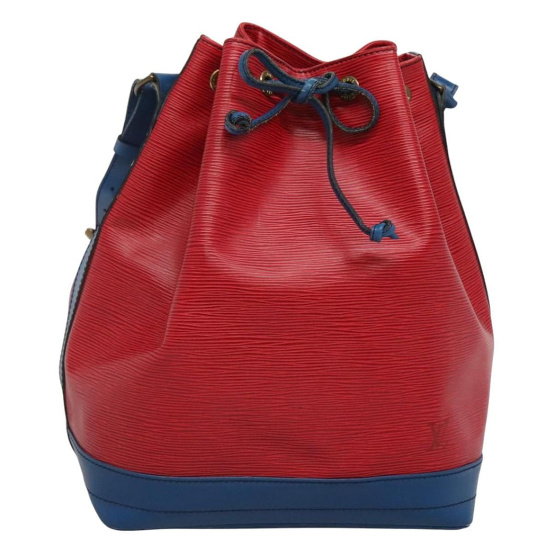 Louis Vuitton Epi Noe Shoulder Bag Bicolor Red Blue M 44084 Lv Auth