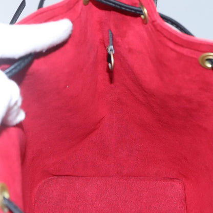 Louis Vuitton Epi Petit Noe Shoulder Bag Bicolor Black Red M 44017 Lv Auth