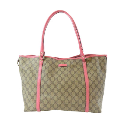 Gucci Gg Supreme Tote Bag Pvc Canvas Brown 197953