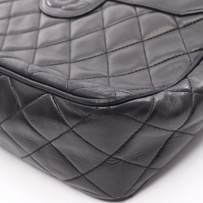 Chanel Black Matelasse Shoulder Bag Lambskin (sheep Leather)