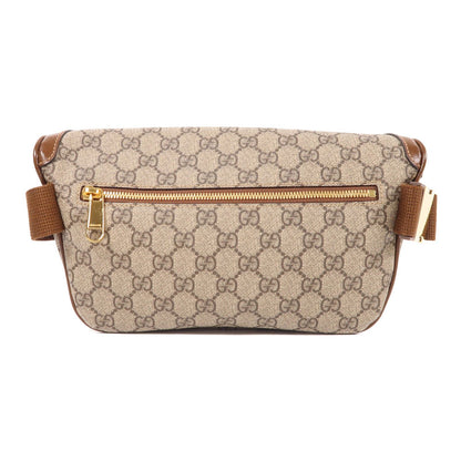 Gucci GG Supreme Monogram Textured Calfskin Retro Interlocking G Belt Bag