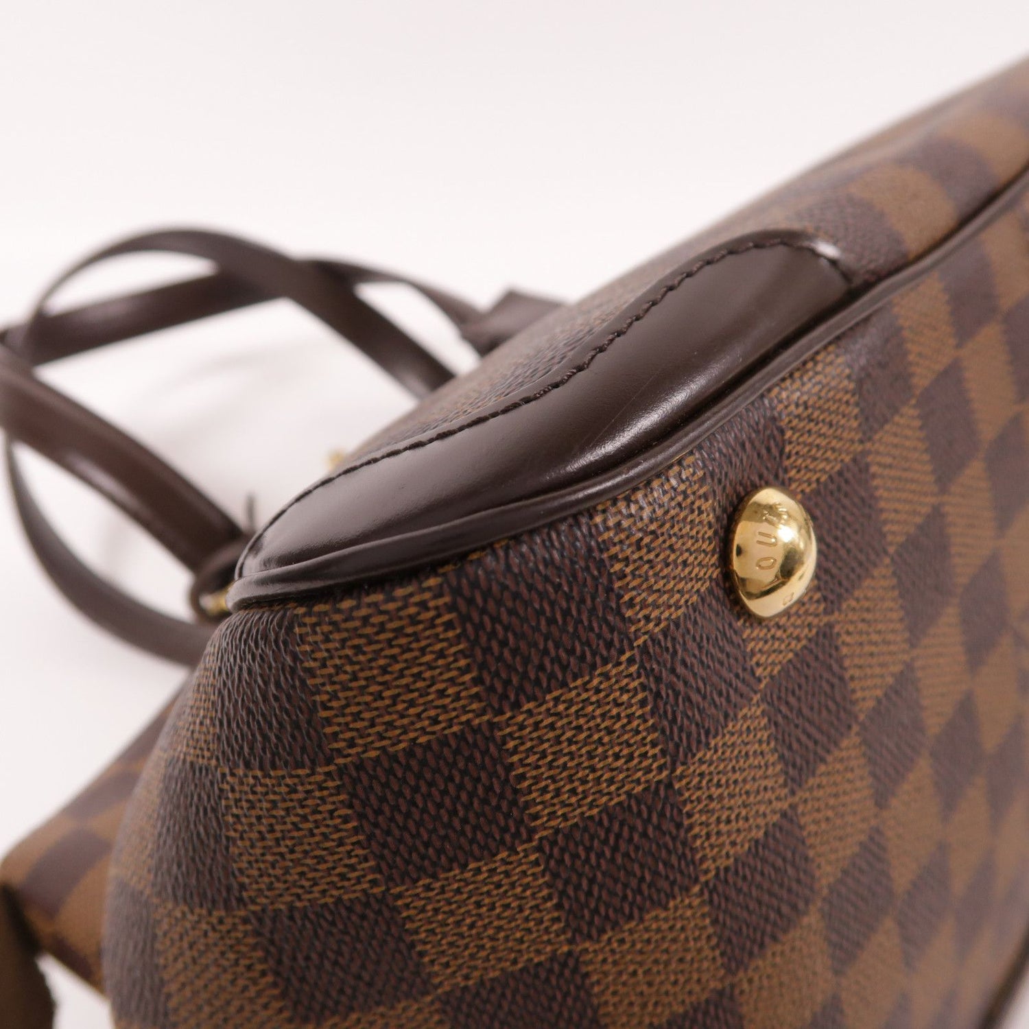 Louis Vuitton [special] [offer] Damier Verona Pm Gold Buckle Shoulder Bag Brown Ebene Brown Shoulder Bag N 41117