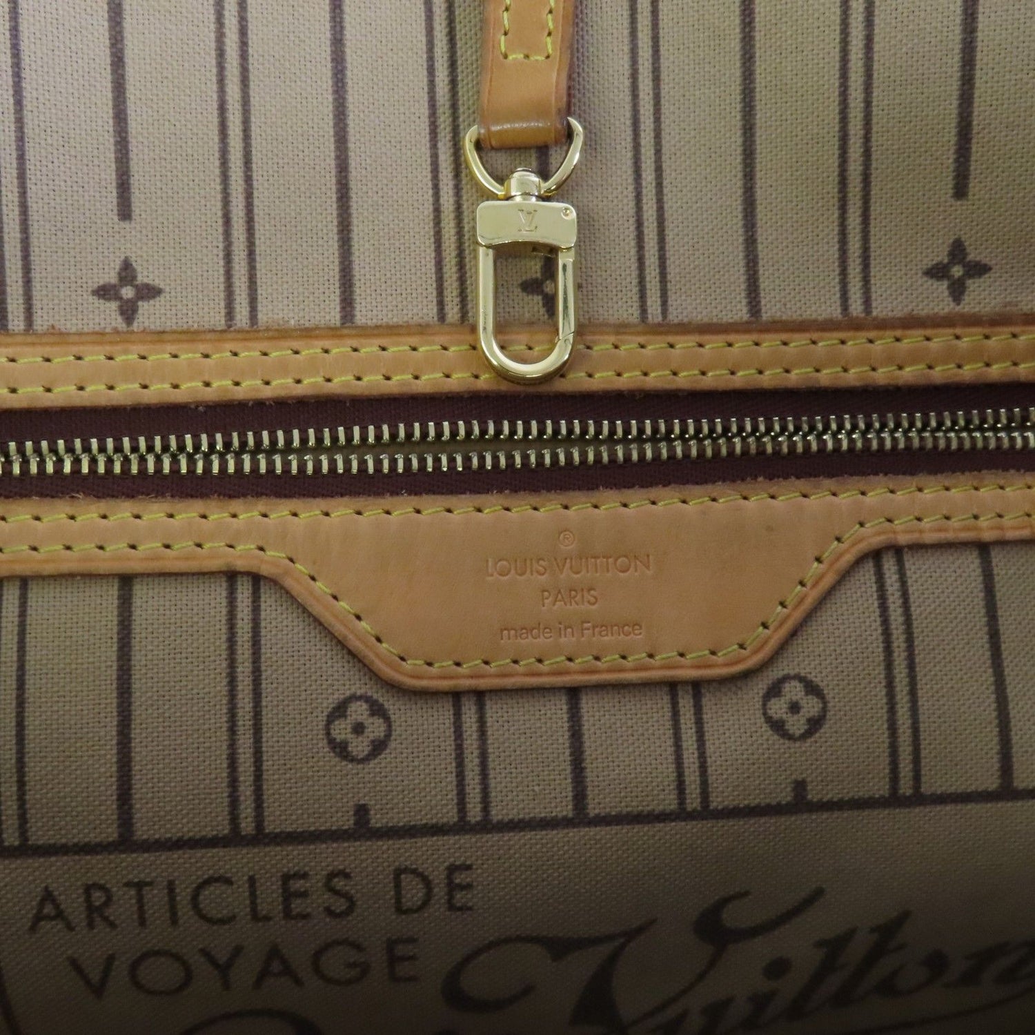 Louis Vuitton Monogram Neverfull Mm Gold Shoulder Bag Brown Shoulder Bag M 40156