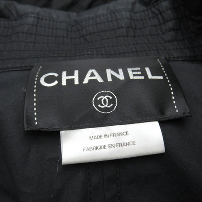 Chanel Black Nylon Windbreaker Coat P 48056v 35925 
