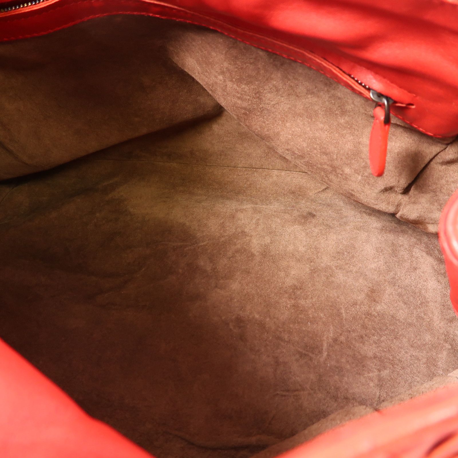 Bottega Veneta Sheepskin Leather Shoulder Bag Red Lambskin (sheep Leather)