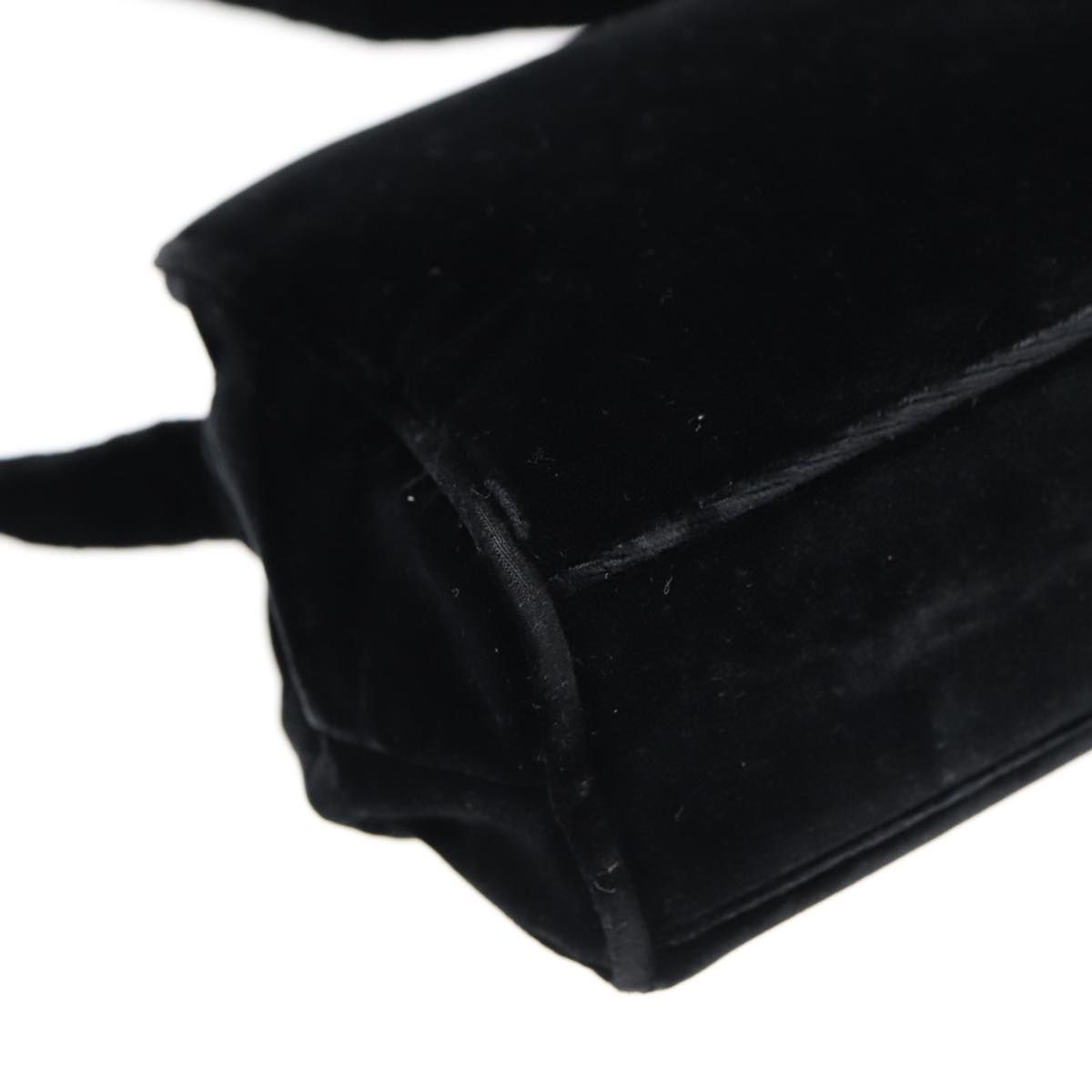 Prada Shoulder Bag Velor Black Auth