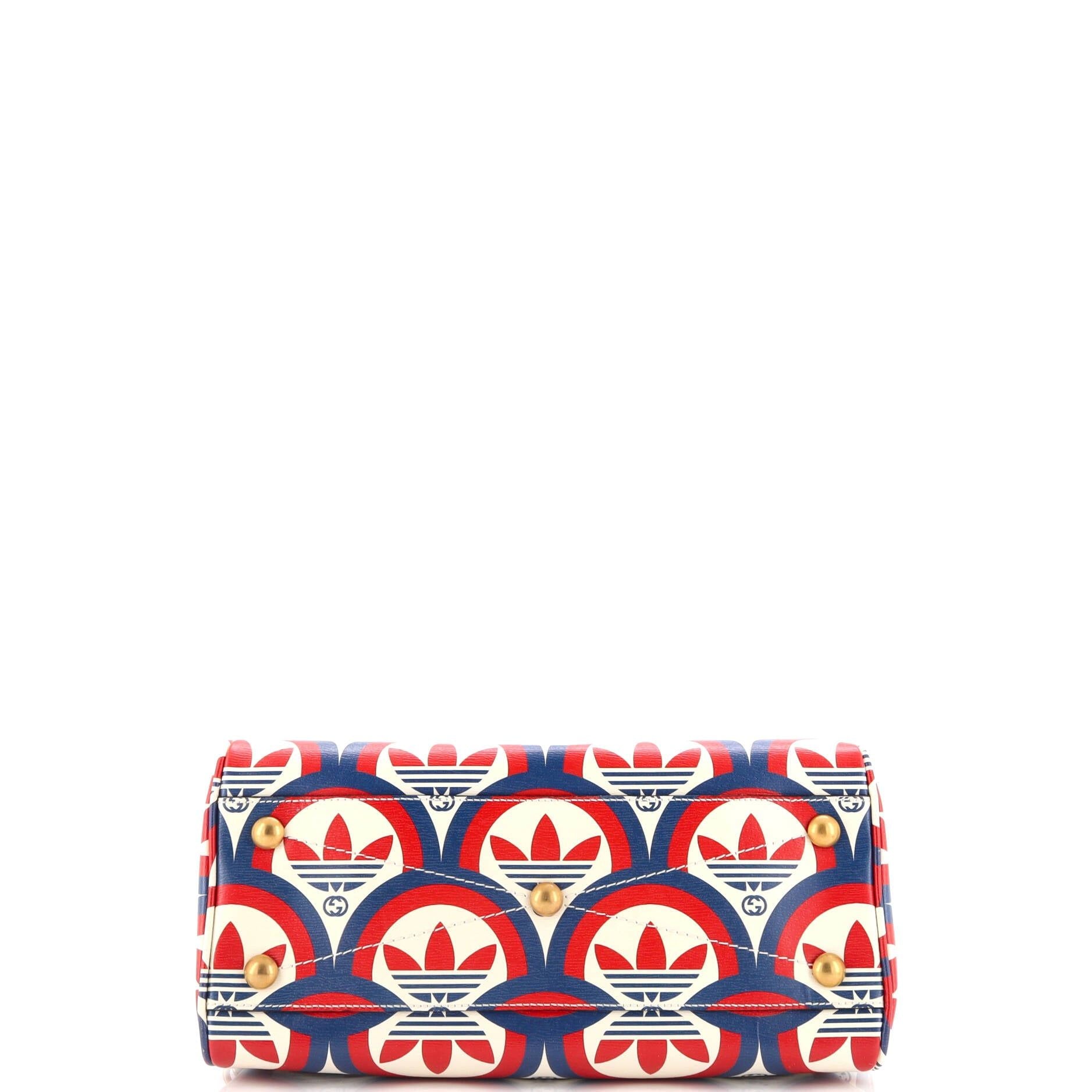 Gucci X Adidas Duffle Bag Printed Leather Mini