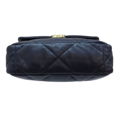 Chanel Matelasse 19 Chain Shoulder Bag Lambskin Blue As 1160