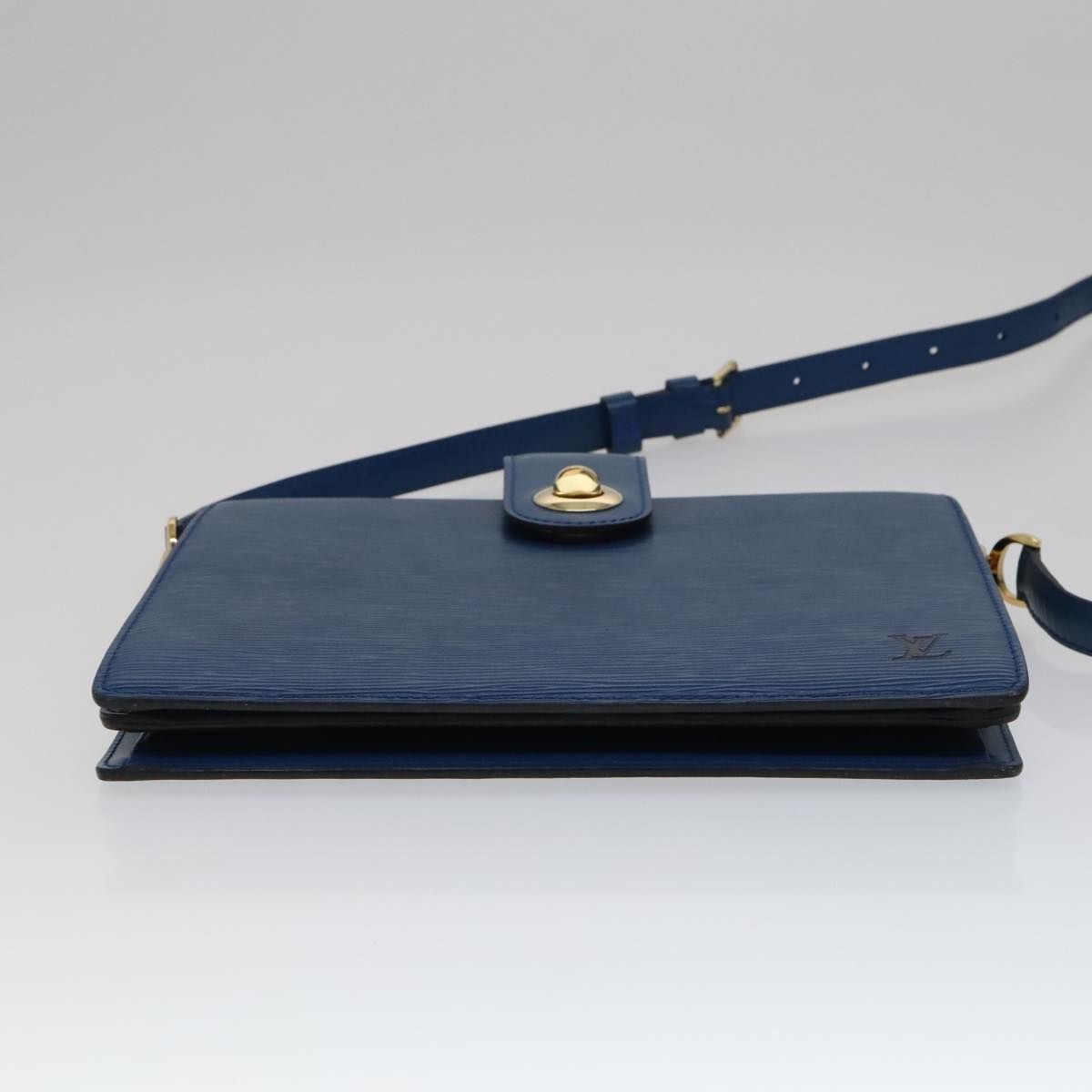 Louis Vuitton Epi Capuchin Shoulder Bag Blue M 52345 Lv Auth
