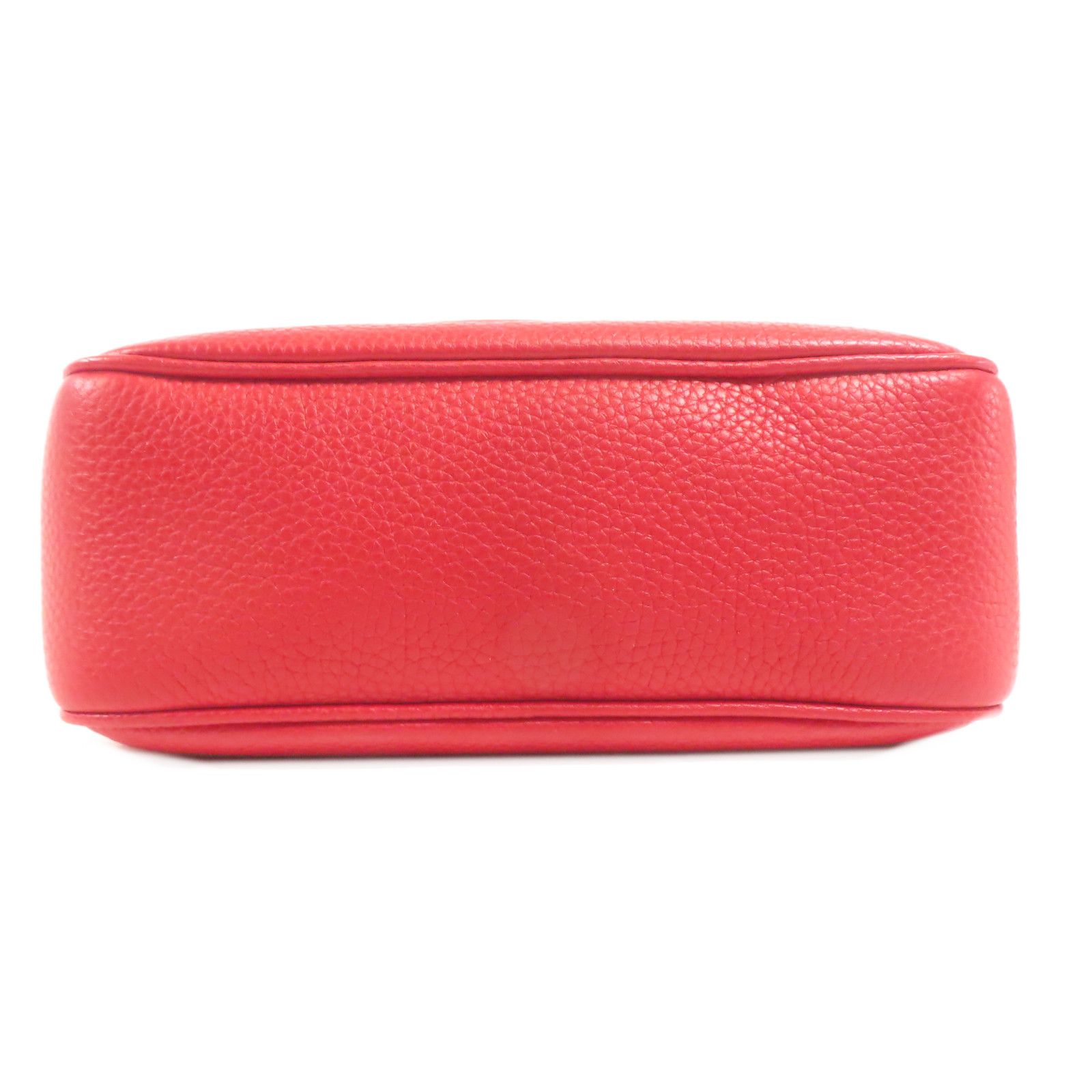 Gucci Leather Soho Disco Shoulder Bag Red Leather 308364