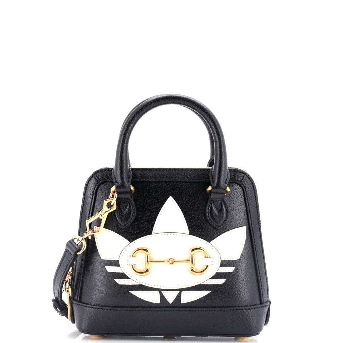 Gucci X Adidas Horsebit 1955 Top Handle Bag Leather With Applique Mini