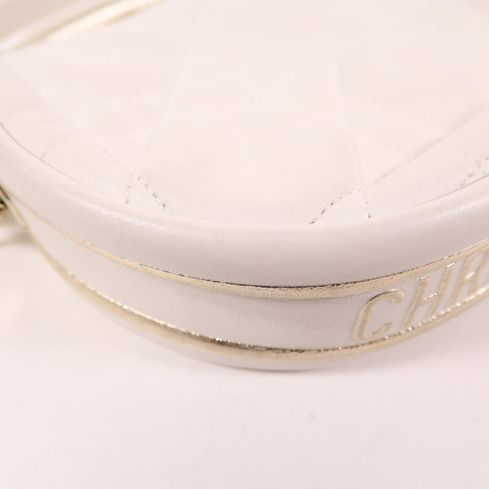 Dior Sheepskin Leather 2-way Shoulder Bag 2way Shoulder Bag White Lambskin (sheep Leather)