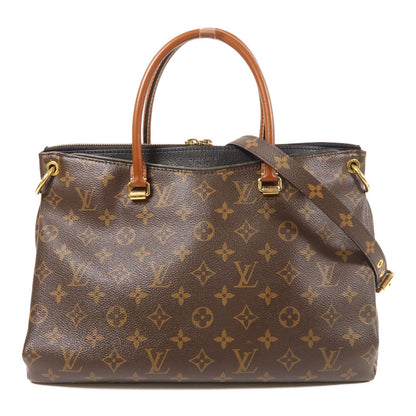 Louis Vuitton Monogram Pallas Hand-milled Shoulder And Back Bags Brown Noir 2way Shoulder Bag M 41064