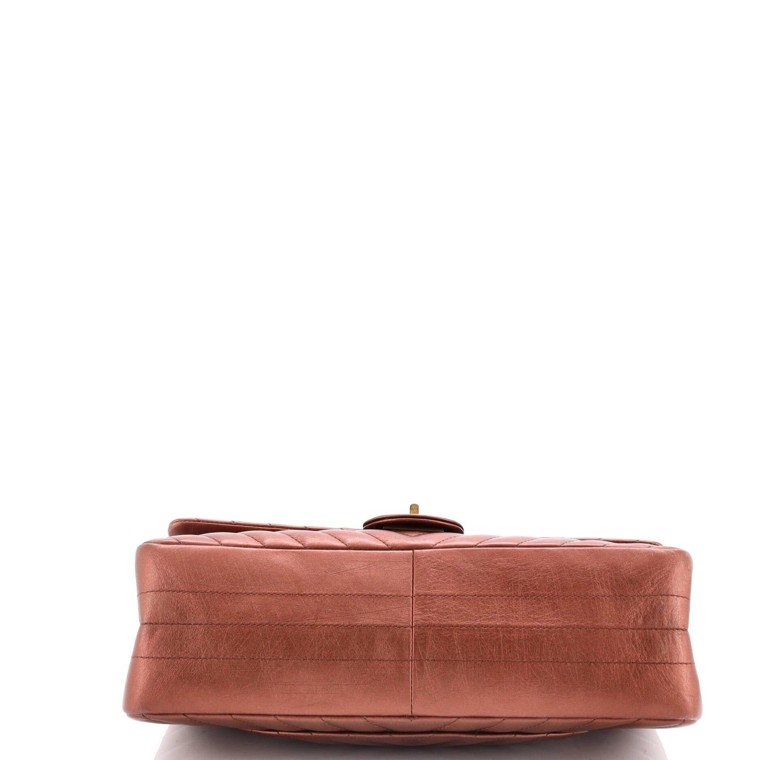 Chanel Reissue 2.55 Flap Bag Chevron Metallic Aged Calfskin 226