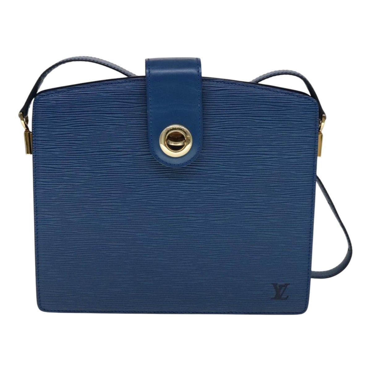 Louis Vuitton Epi Capuchin Shoulder Bag Blue M 52345 Lv Auth