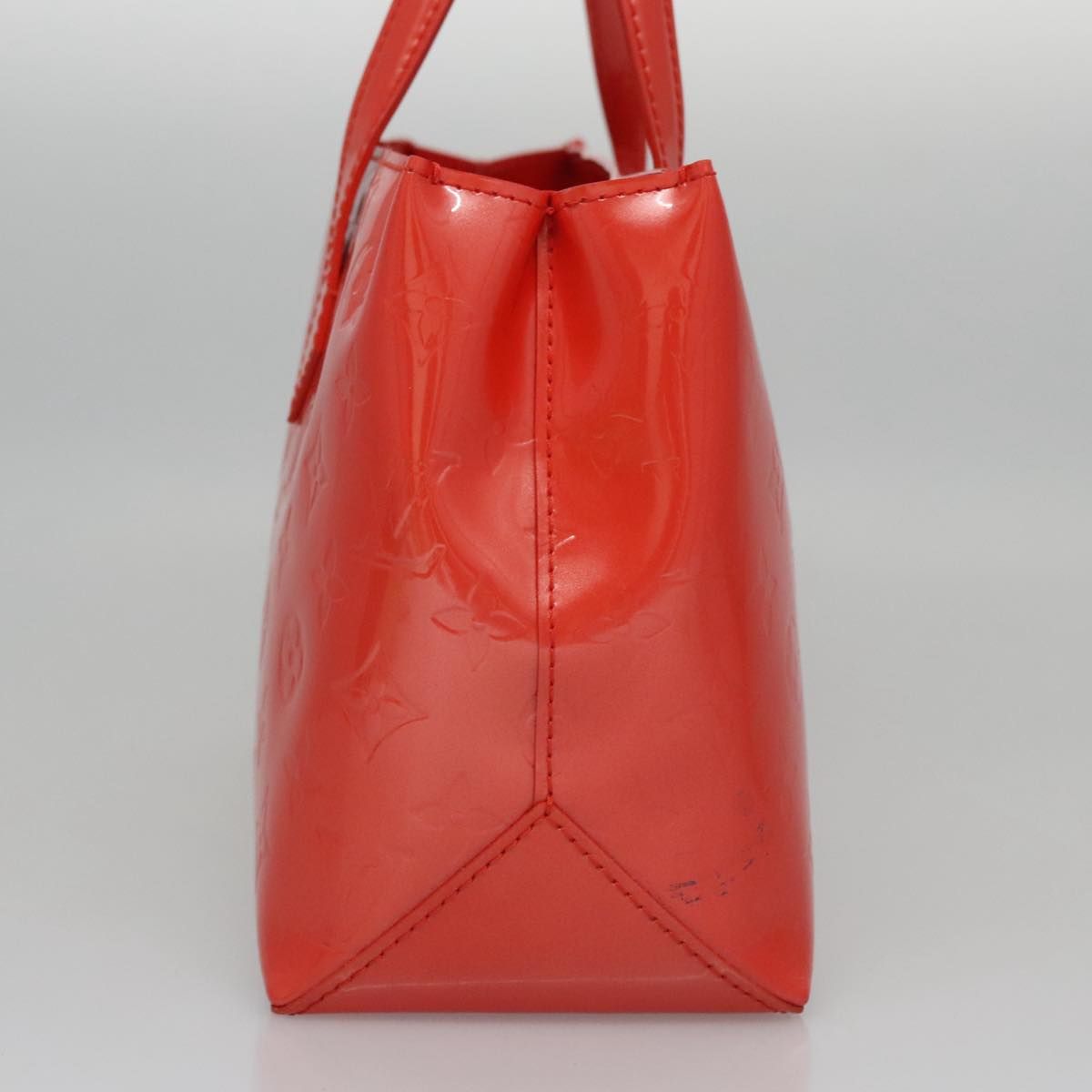 Louis Vuitton Vernis Wilshire Pm Hand Bag Orenge M 93644 Lv Auth