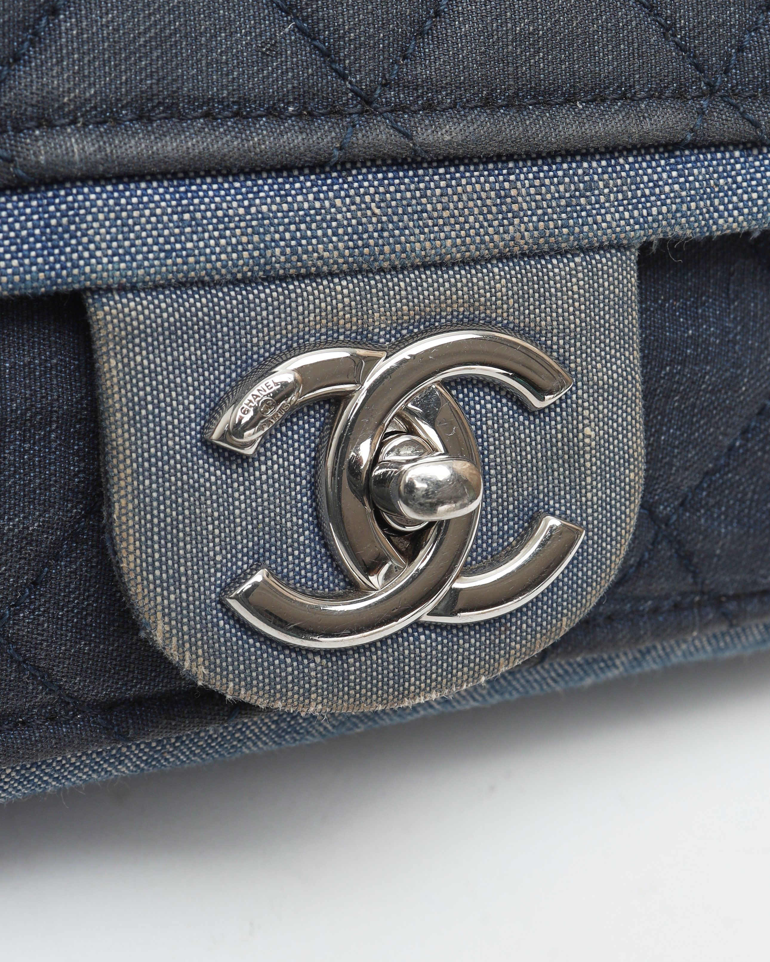 Chanel Small Classic Denim Medallion Flap Bag