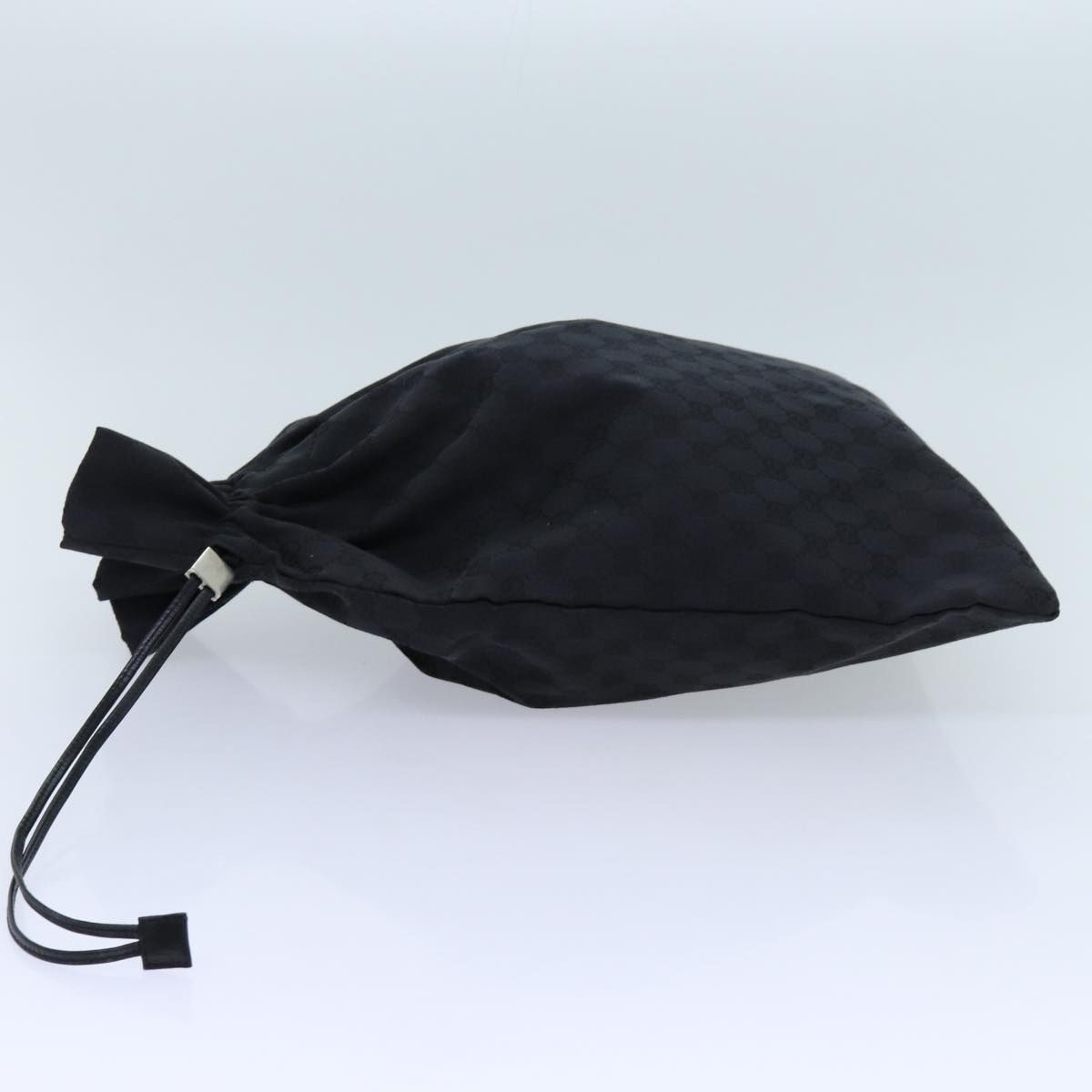 Gucci Gg Canvas Purse Pouch Black 014 1135 Auth