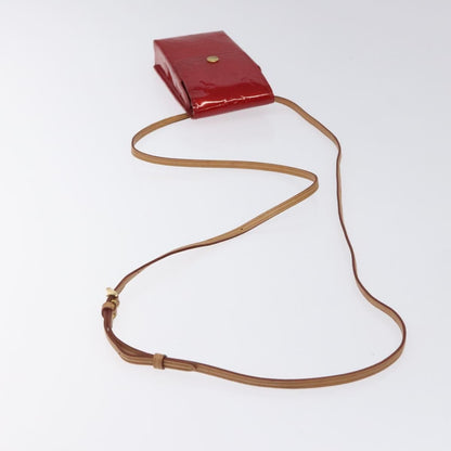 Louis Vuitton Vernis Green Cigarette Case Red M 91155 Lv Auth