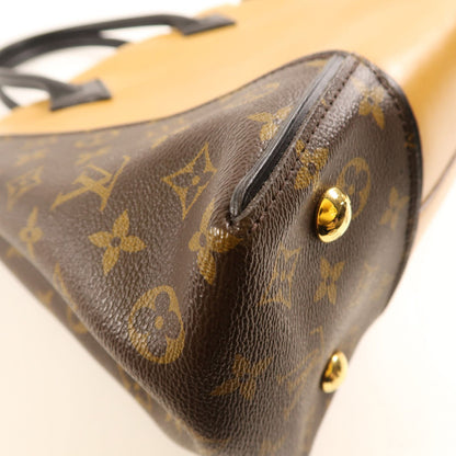 Louis Vuitton Cowhide Leather/monogram Tote W Pm Kinpaku Bag
