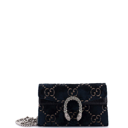 Gucci Dionysus Bag Gg Velvet Super Mini