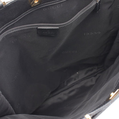 Gucci Gg Canvas Tote Bag Black Canvas 002 1100