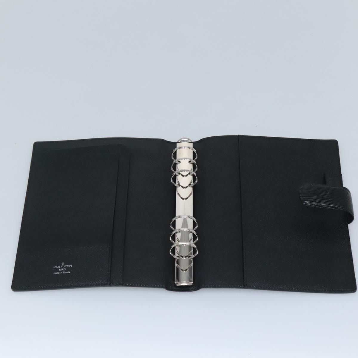 Louis Vuitton Epi Agenda Gm Day Planner Cover Black R 20212 Lv Auth